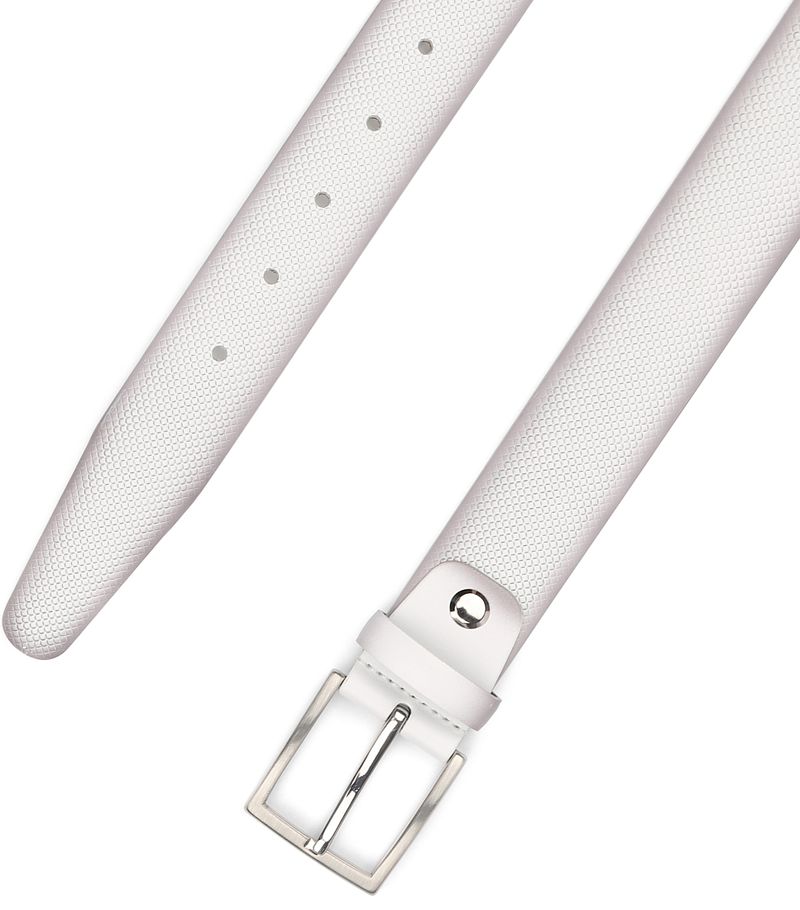 Suitable Ledergürtel Struktur Leder Weiß - Größe 95 günstig online kaufen