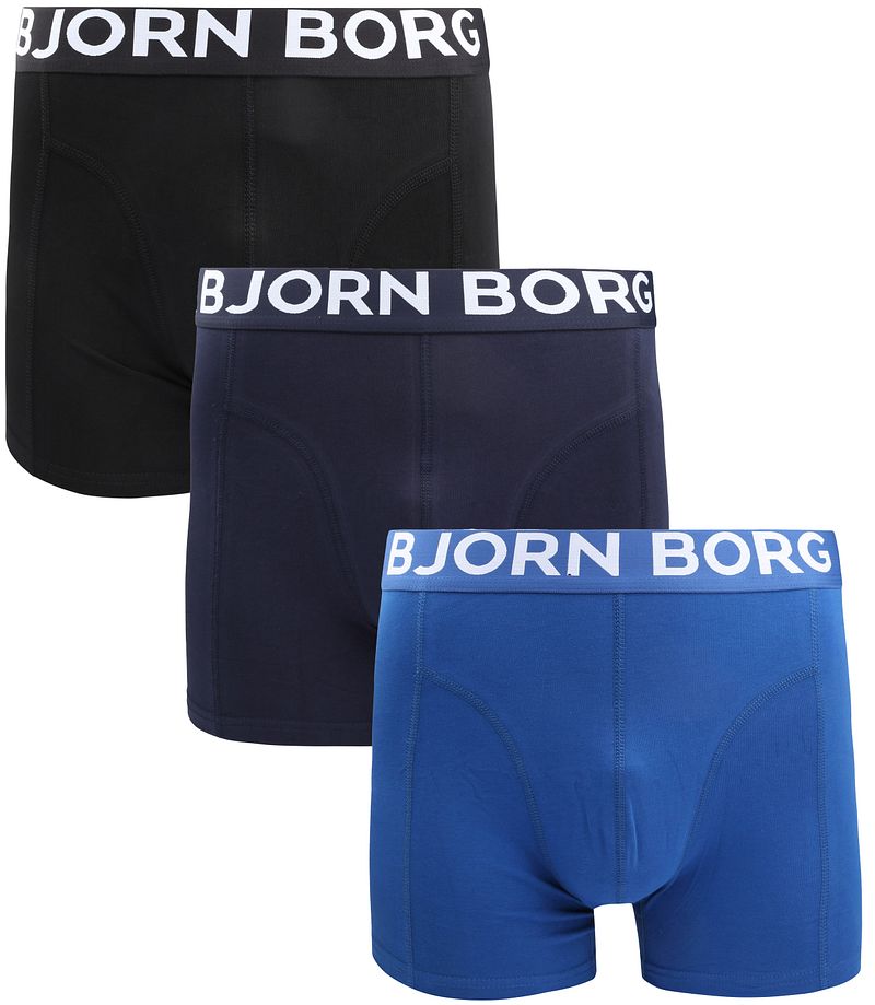 Bjorn Borg Björn Borg Shorts 3er-Pack Blau - Größe M