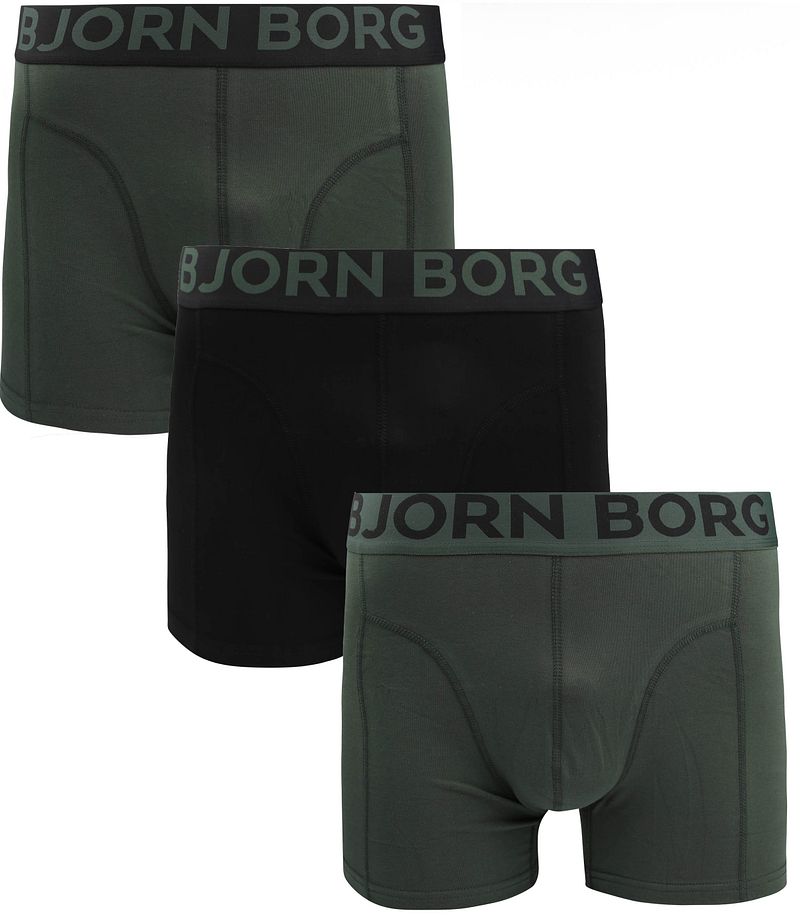 Björn Borg Shorts 3er-Pack Grün - Größe L günstig online kaufen
