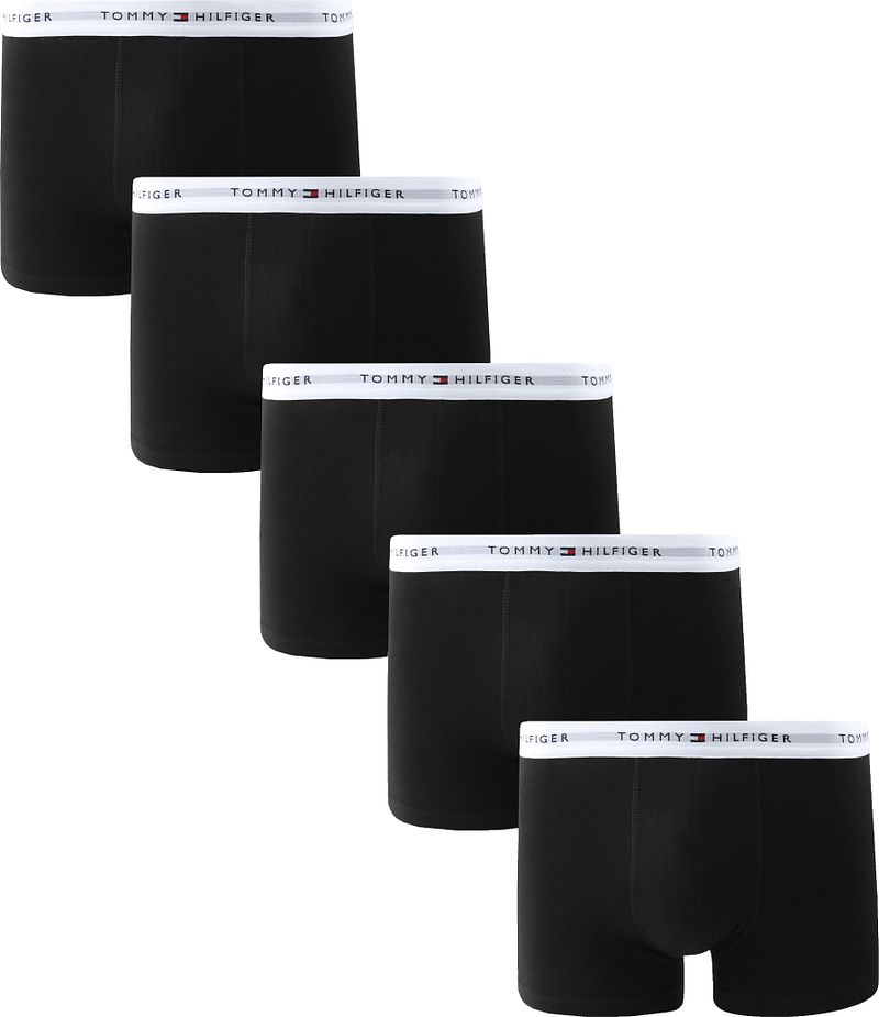 Tommy Hilfiger Boxer Trunk 5-Pack Schwarz - Größe XL günstig online kaufen