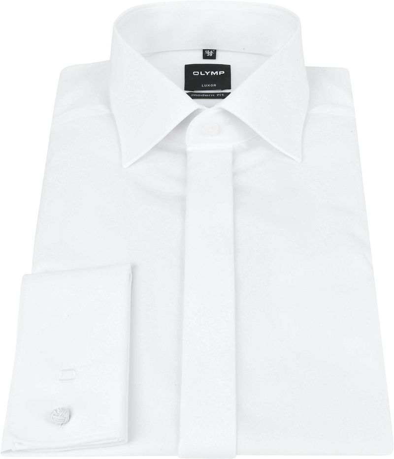 OLYMP Luxor Smokinghemd Weiss - Größe 46 günstig online kaufen