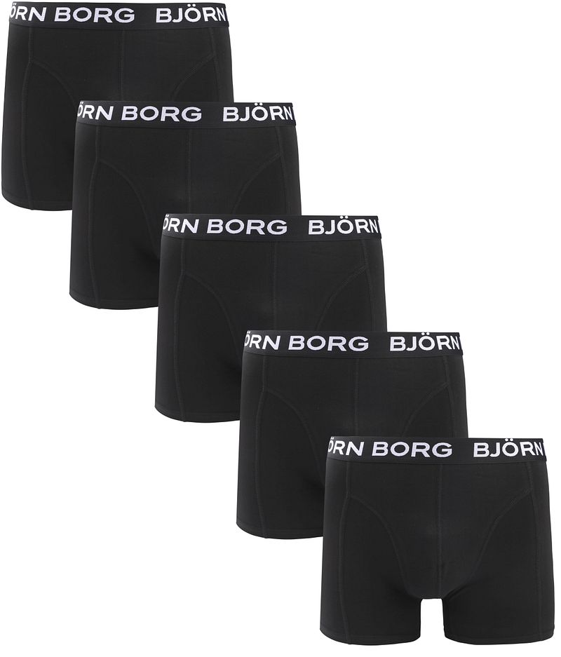 Bjorn Borg Boxers Cotton Stretch 5-Pack Schwarz - Größe XXL günstig online kaufen