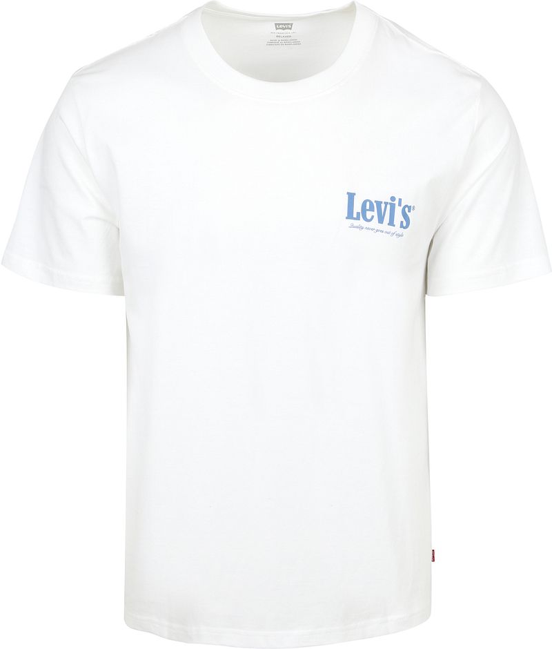 Levi T-Shirt Relaxed Fit Weiß - Größe XXL günstig online kaufen