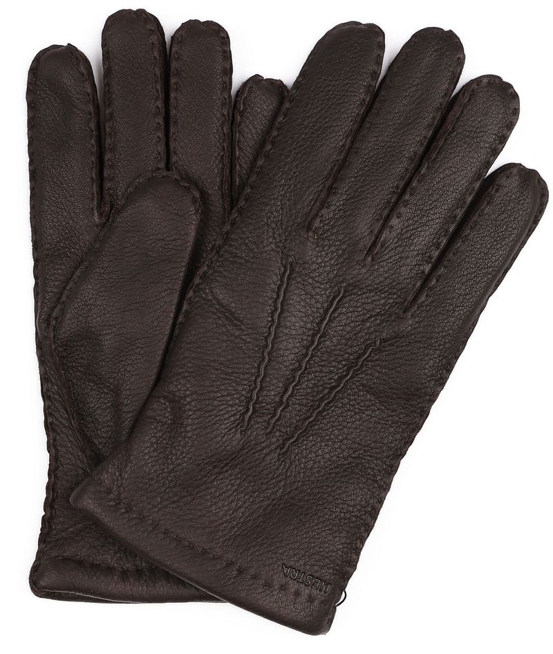 Hestra Handschuh Matthew Leder Dunkelbraun - Größe 9 günstig online kaufen