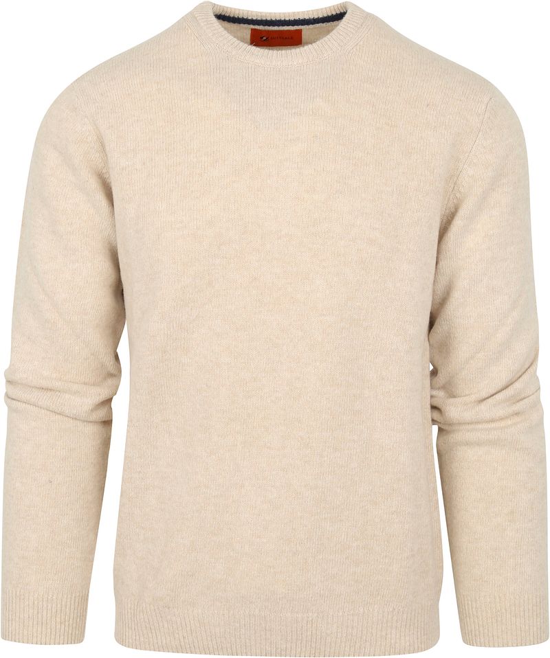 Suitable Pullover Wolle O-Neck Beige - Größe XXL günstig online kaufen
