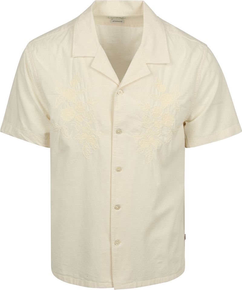 Levi's Short Sleeve Overhemd Sunset Camp Ecru