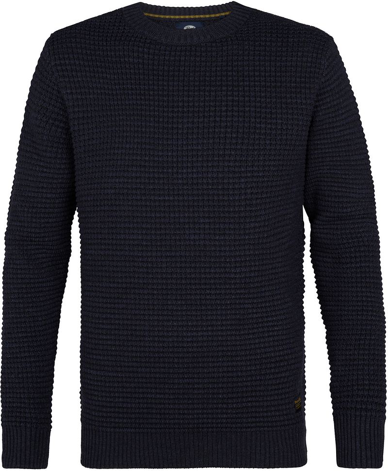 Petrol Pullover Toledo Structure Navy - Größe 3XL günstig online kaufen