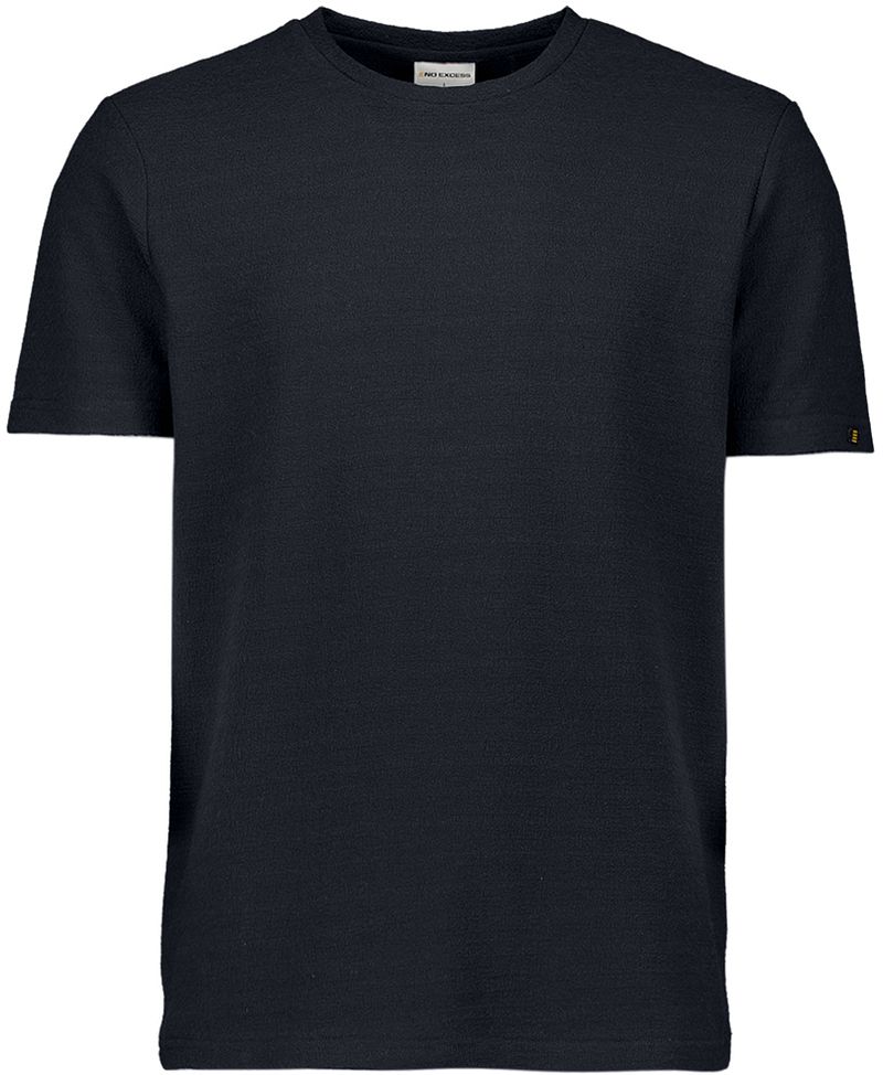 No-Excess T-Shirt Jacquard Marine - Größe XXL