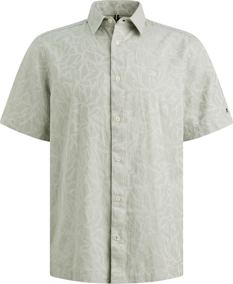 Vanguard Kurzarmhemd Jacquard Greige - Größe XL
