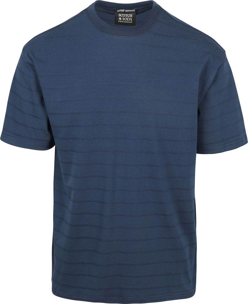 Scotch and Soda Structured T-shirt Navy