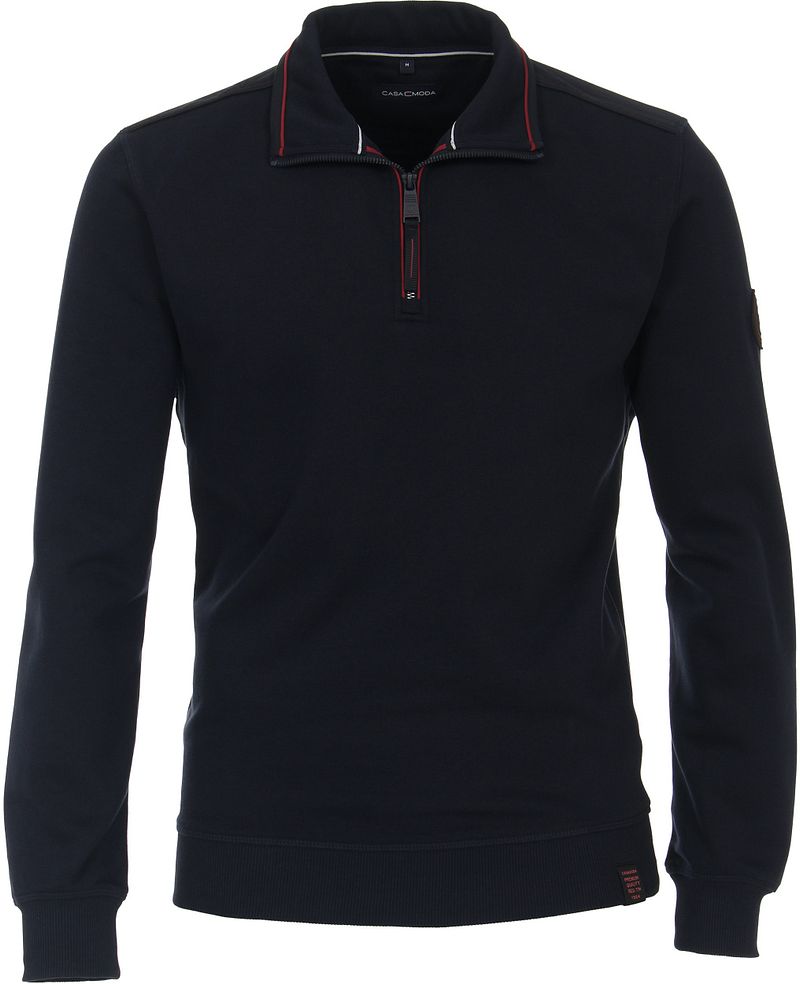 Casa Moda Half Zip Sweater Dunkelblau - Größe XXL günstig online kaufen