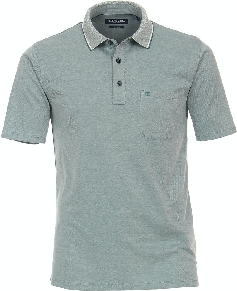 Casa Moda Poloshirt Stretch Melange Hellgrün - Größe 6XL günstig online kaufen