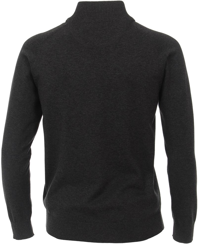 Casa Moda Strickjacke Zip Anthrazit - Größe XL günstig online kaufen