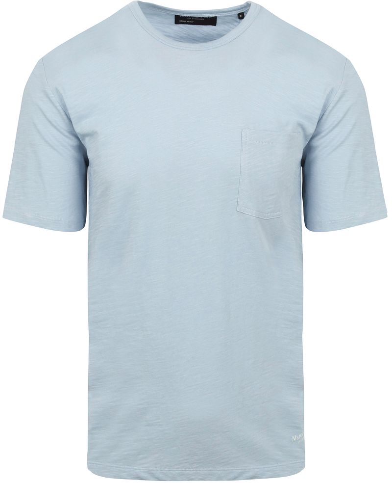 Marc O'Polo T-Shirt Slubs Hellblau - Größe XXL