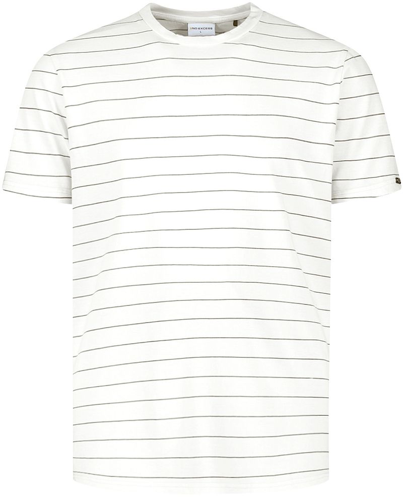 No Excess No-Excess T-Shirt Pin Stripe Wit
