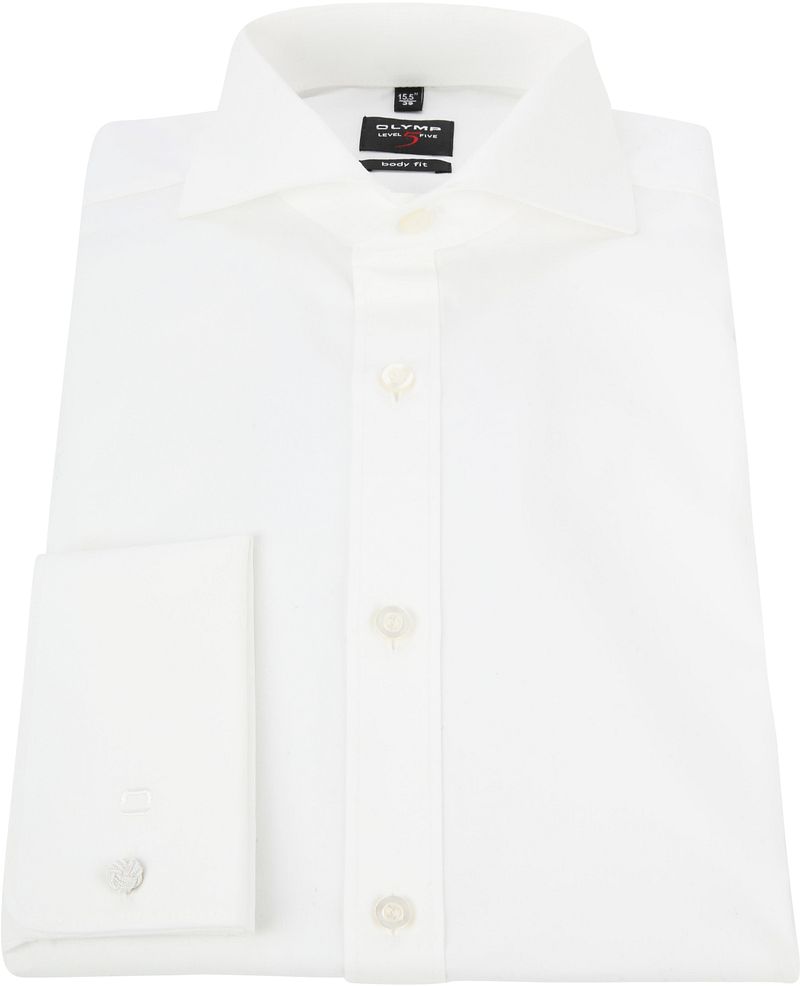 OLYMP Level 5 Five Body Fit Hemd Off-White - Größe 45 günstig online kaufen
