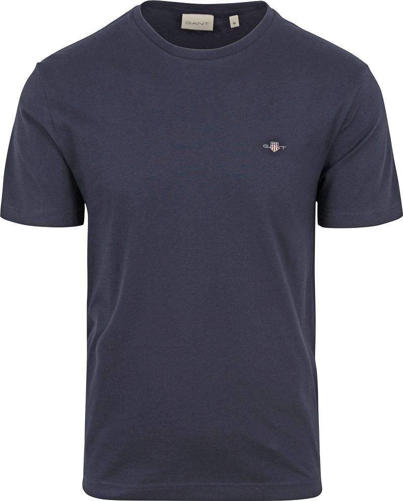 Gant T-shirt Shield Logo Navy - Größe L günstig online kaufen