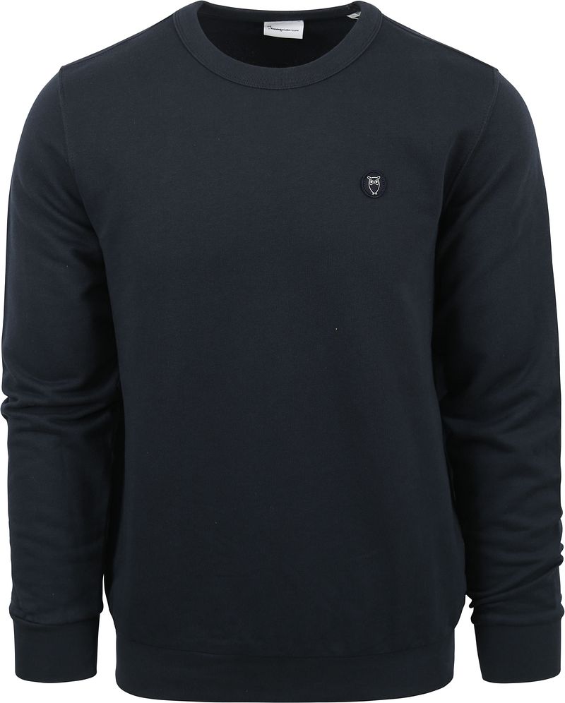 KnowledgeCotton Apparel Elm Sweater Navy - Größe M günstig online kaufen