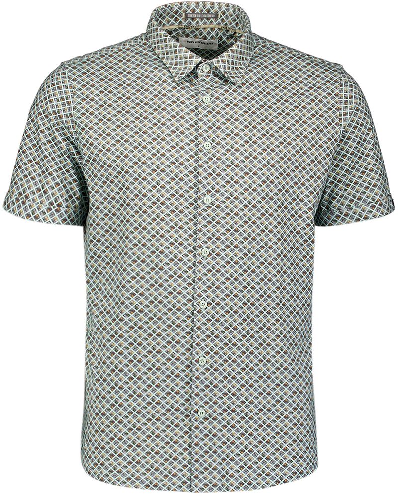 No Excess Kurzarm Jersey-Hemd Druck Grün - Größe 3XL