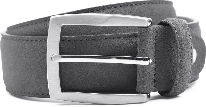 Suitable Belt Suede Leather Grey