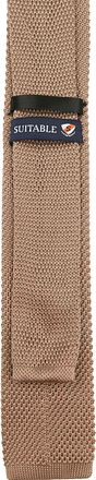 Suitable Knitted Tie Taupe TK-07