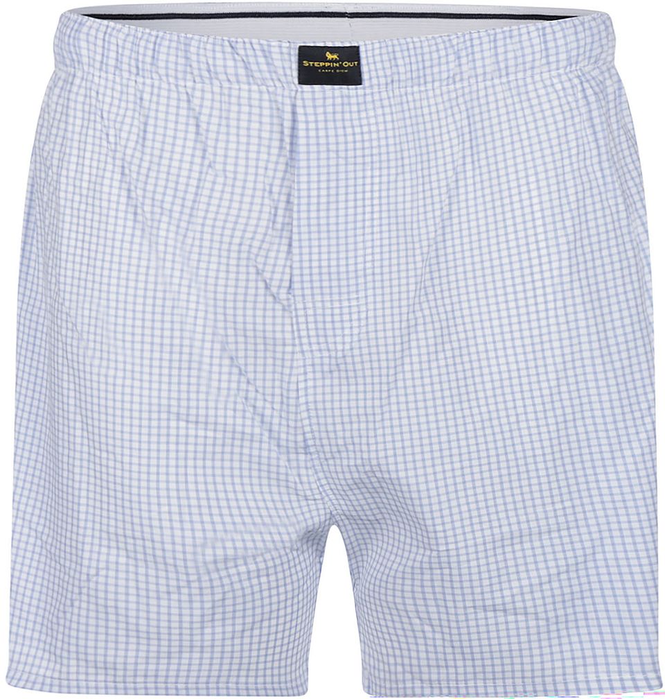 Boxershorts Rutigt Ljusblått Blå Ljusblå Storlek