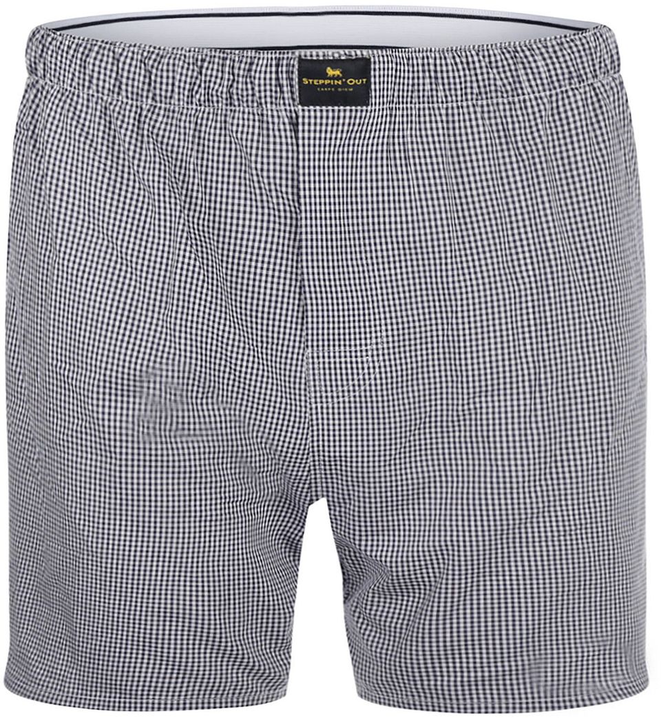 Boxershorts Rutig Marinblå Blå Mörkblå Storlek
