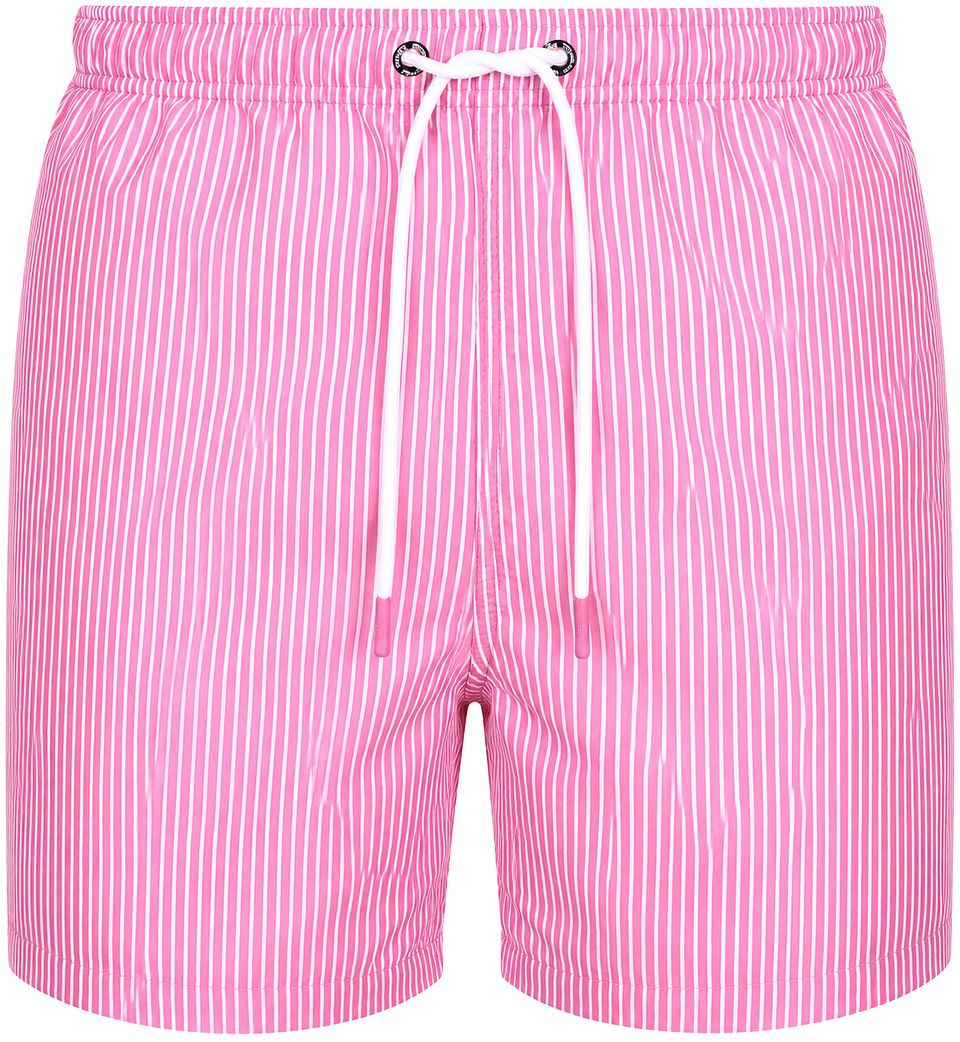 Badbyxor Pin Stripe Fuchsia Rosa Storlek