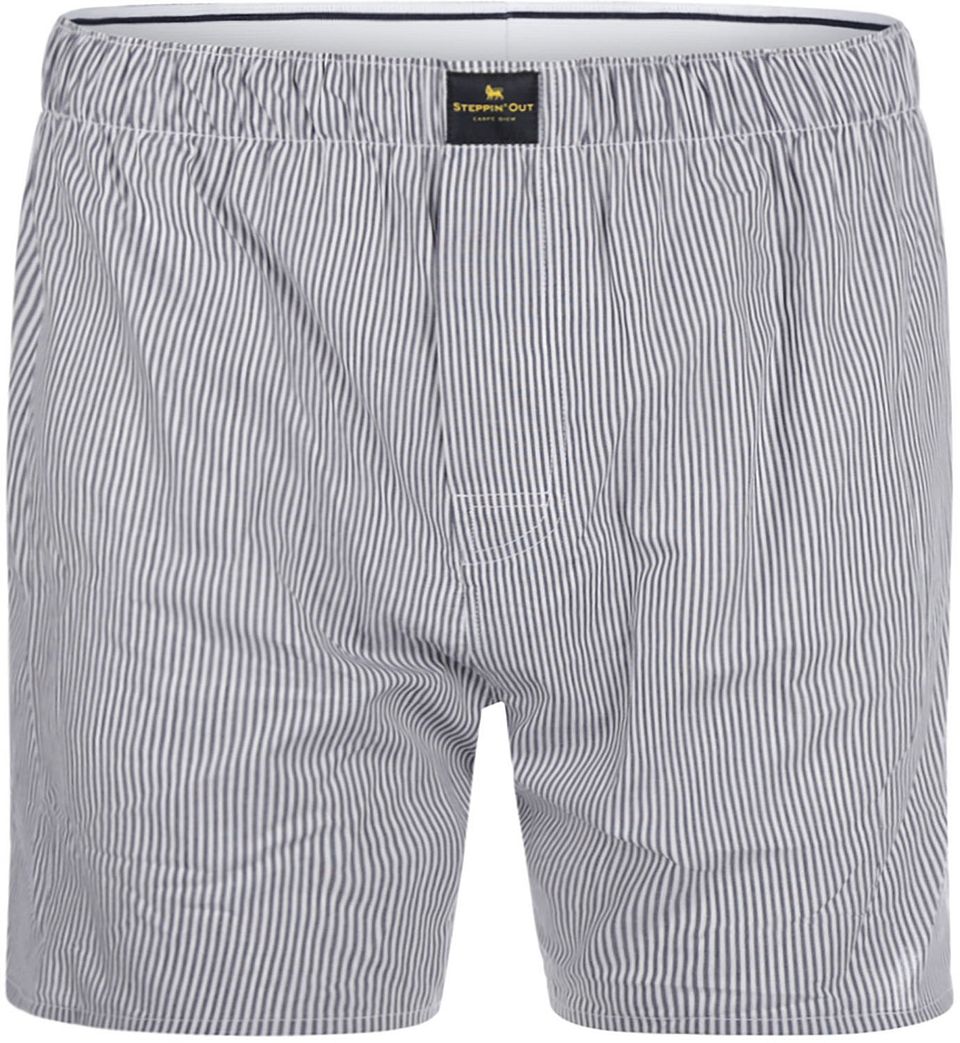 Boxershorts Oxford Stripe Marinblå Blå Storlek