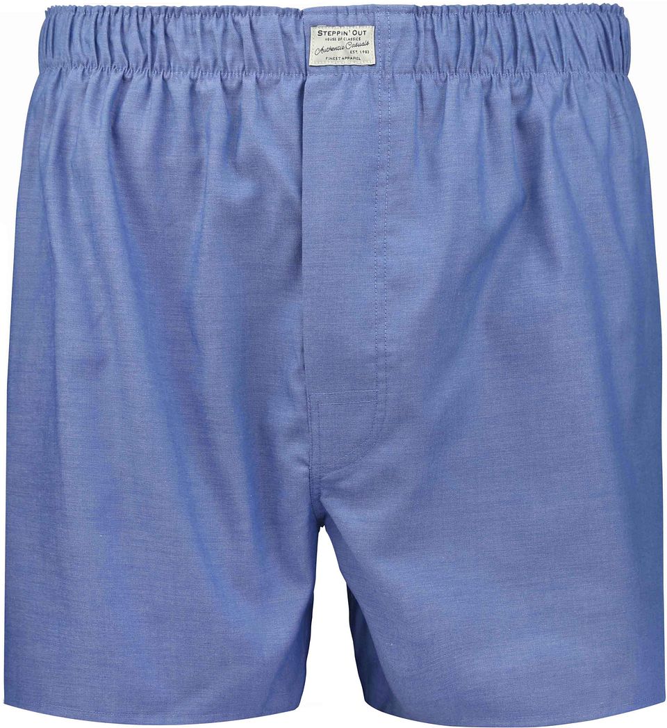 boxershorts i oxford, blå Blå Storlek