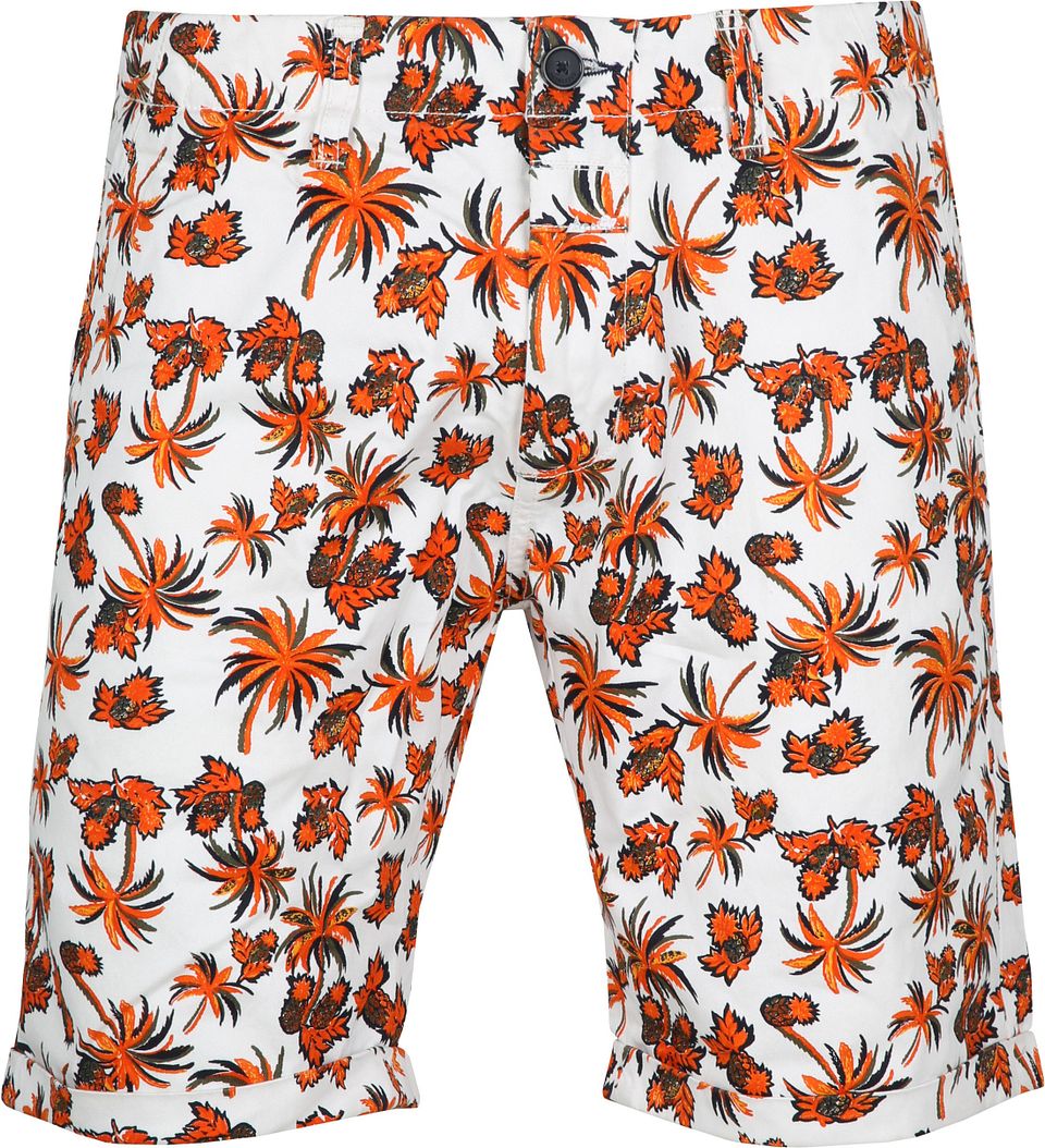 Wayne Shorts Orange Vit Storlek