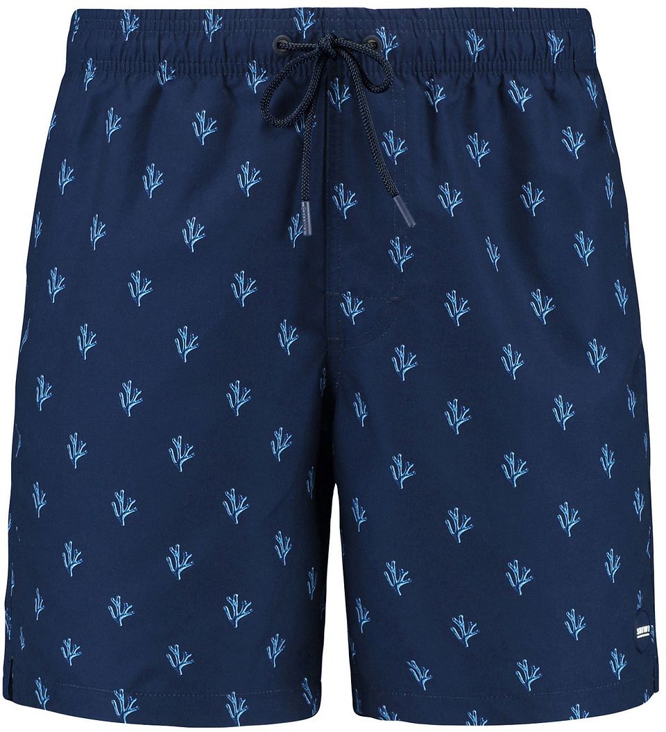 Badshorts Mike Sketched Coral Marinblå Blå Mörkblå Storlek