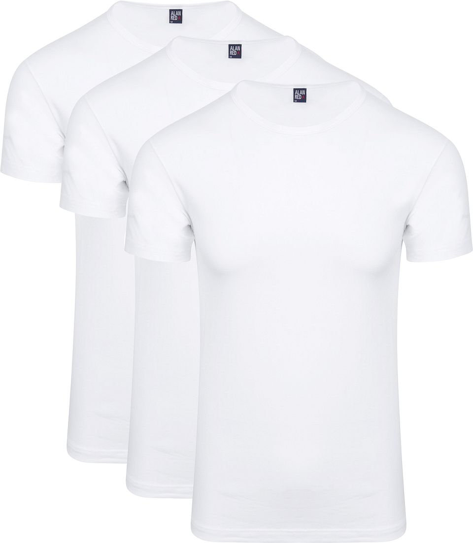Ottawa T-shirt Stretch (3-pack) Vit Storlek