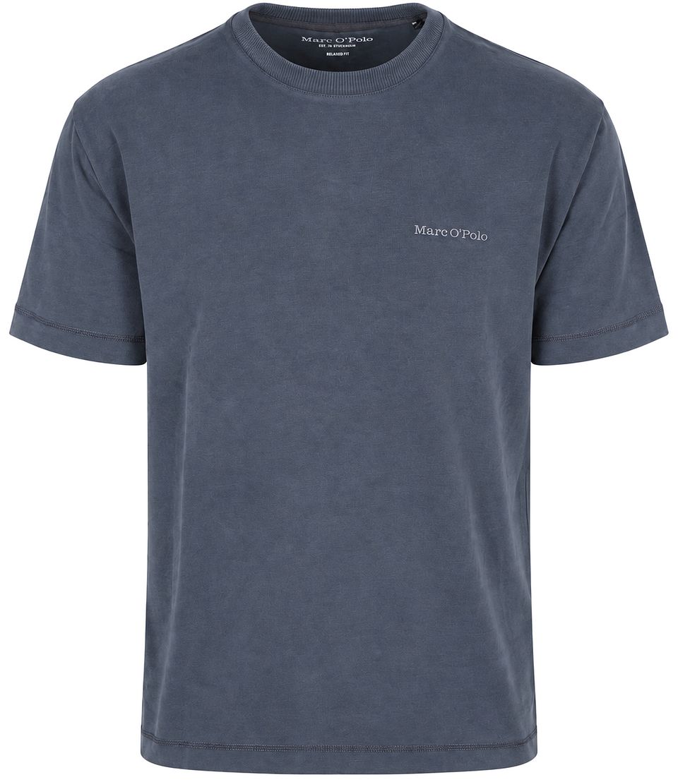 Heavy T-Shirt Peppercorn Grey Blå Grå