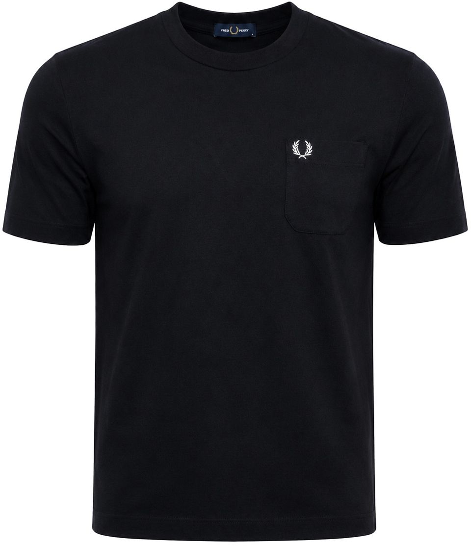 T-shirt med Bröstficka Marinblå Blå Mörkblå Storlek