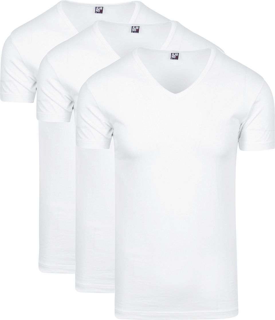 Oklahoma T-shirt Stretch (3-pack) Vit Storlek