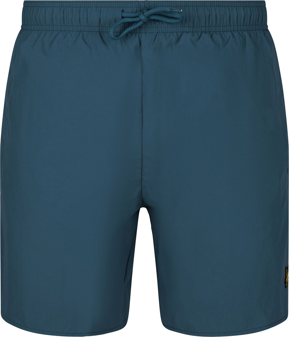 Lyle & Scott Badbyxor Plain Petrol Grön Blå Storlek