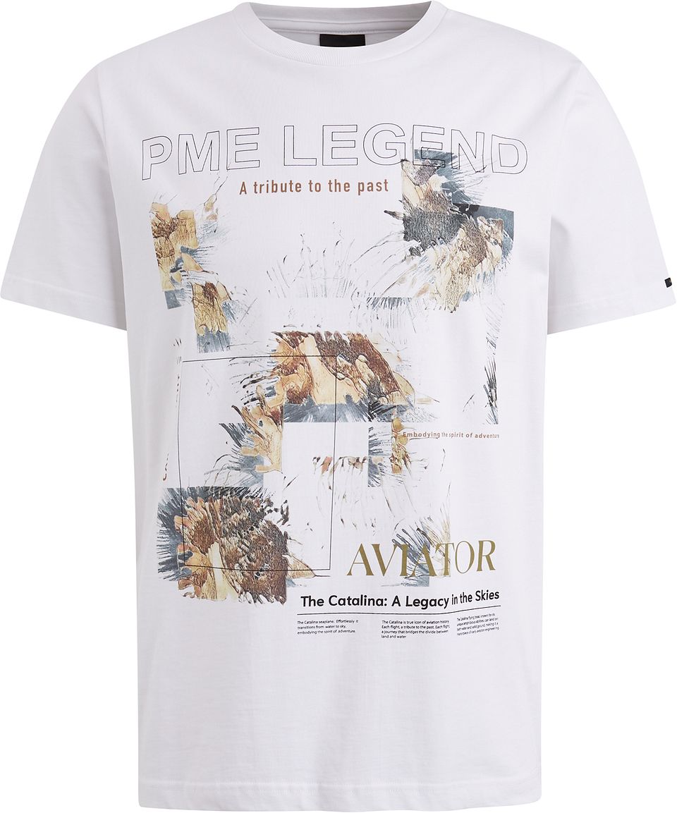 Jersey T-Shirt Logo Vit Storlek