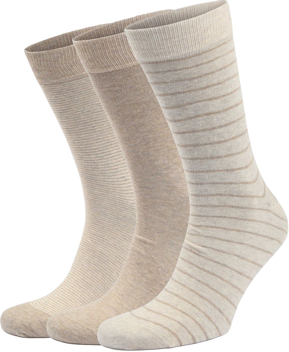 Strumpor 3-Pack Ecru Beige Storlek
