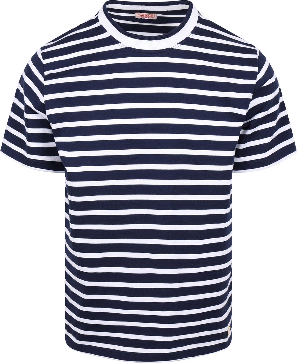 T-shirt Hèritage Randig Marinblå Blå Mörkblå Storlek