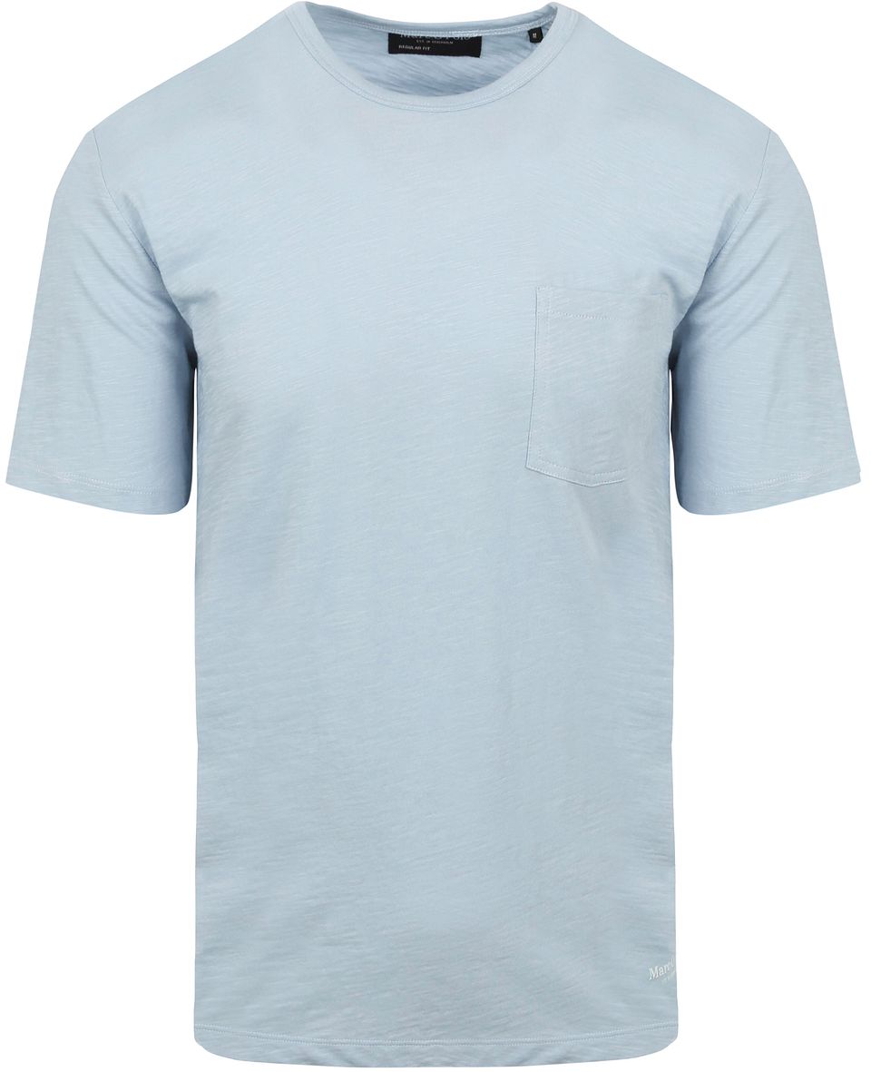 Slubgarn T-shirt Blå Ljusblå Storlek