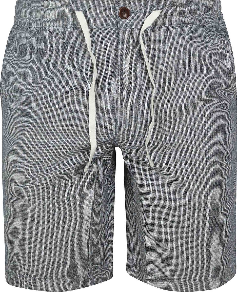 Shorts Linen Merchant Navy Stripe Mörkblå Storlek