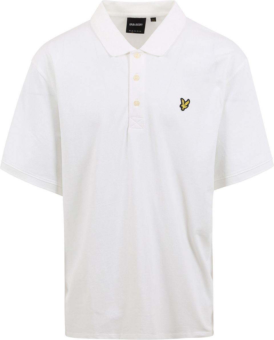 Lyle och Scott Plussize Piké Vit Storlek