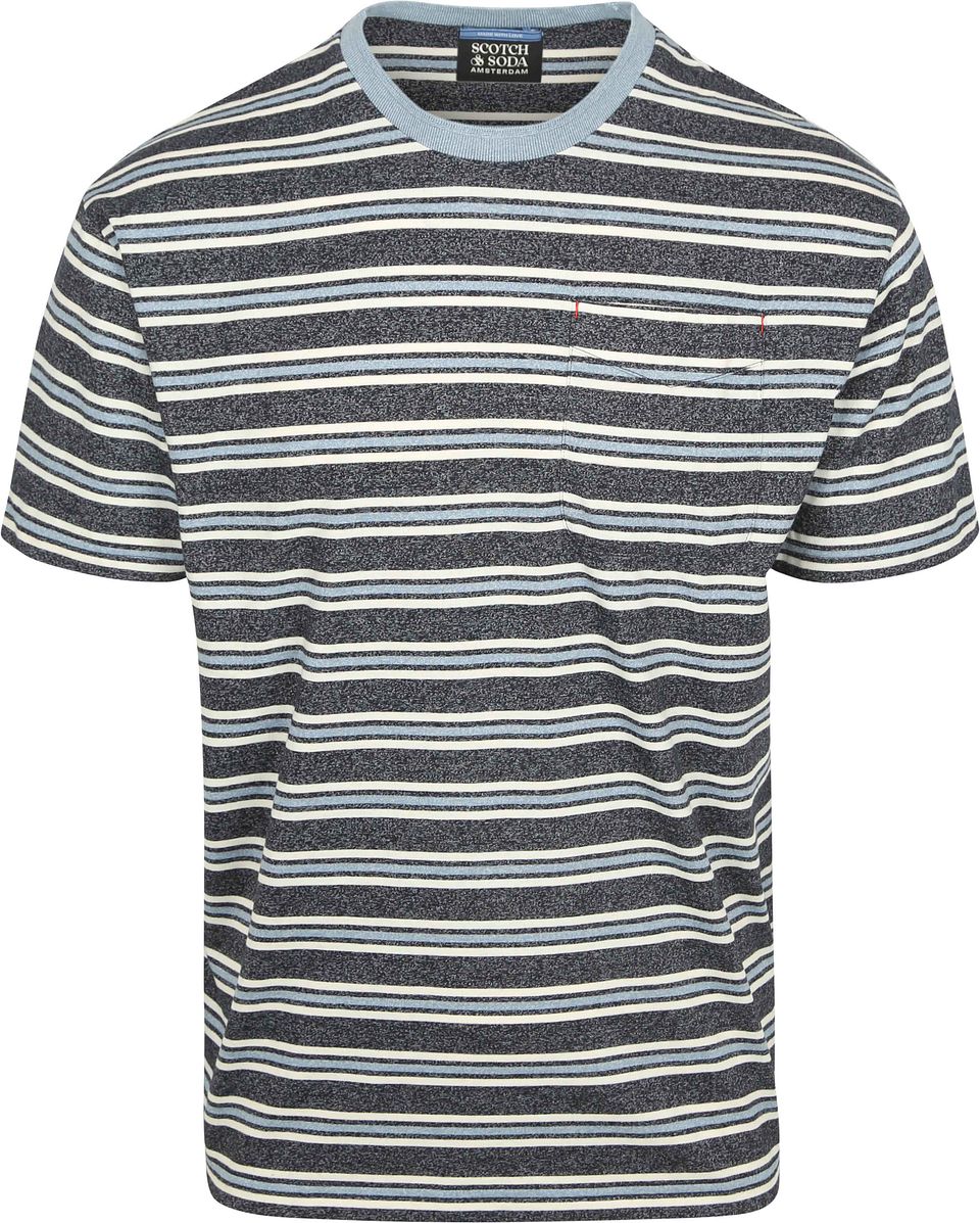 T-shirt Stripe Blå Storlek