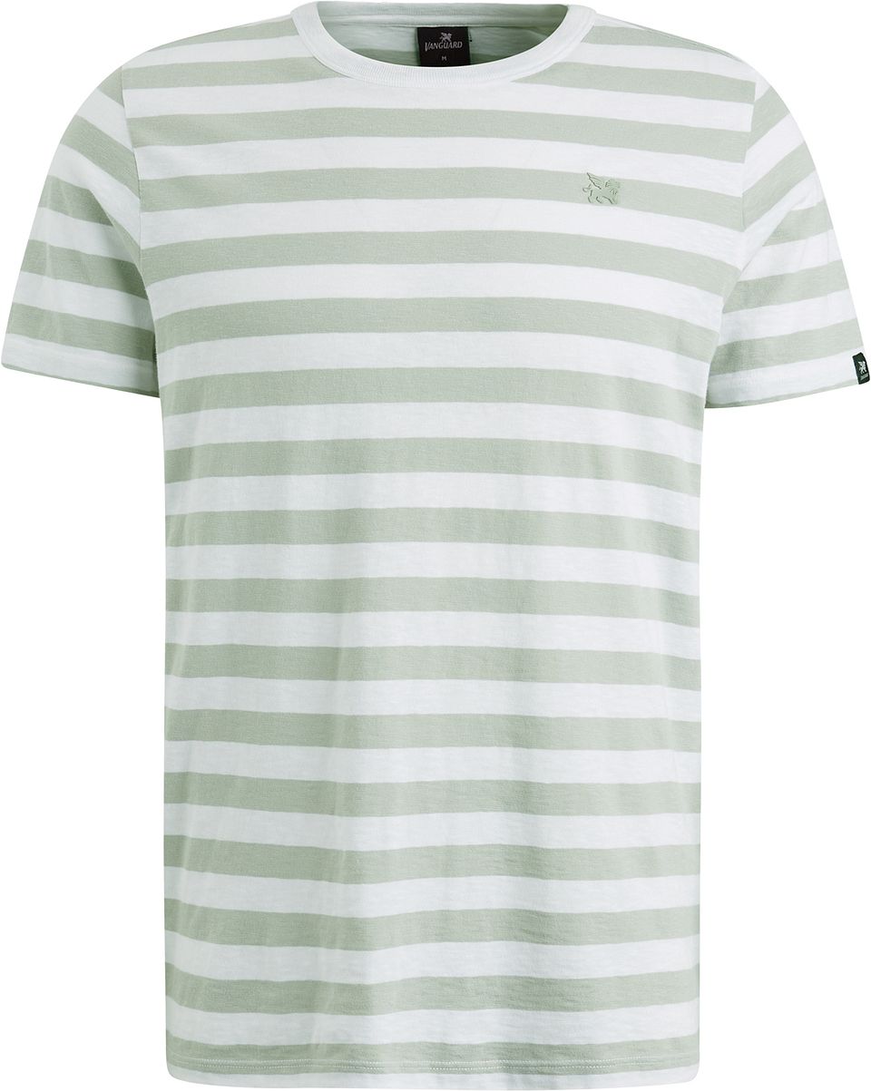 T-shirt Rand Grön Storlek