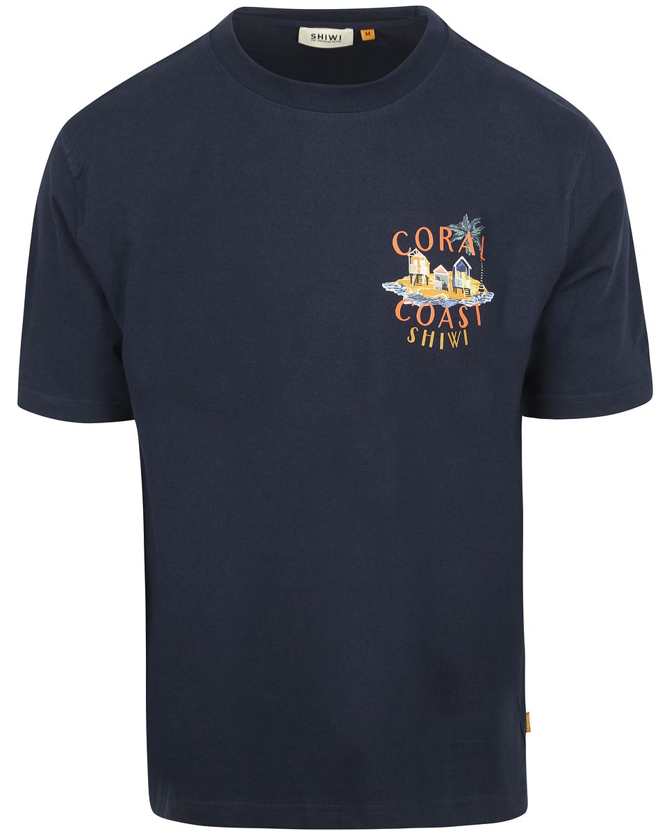 T-shirt Finn Korallkust Marinblå Blå Mörkblå Storlek