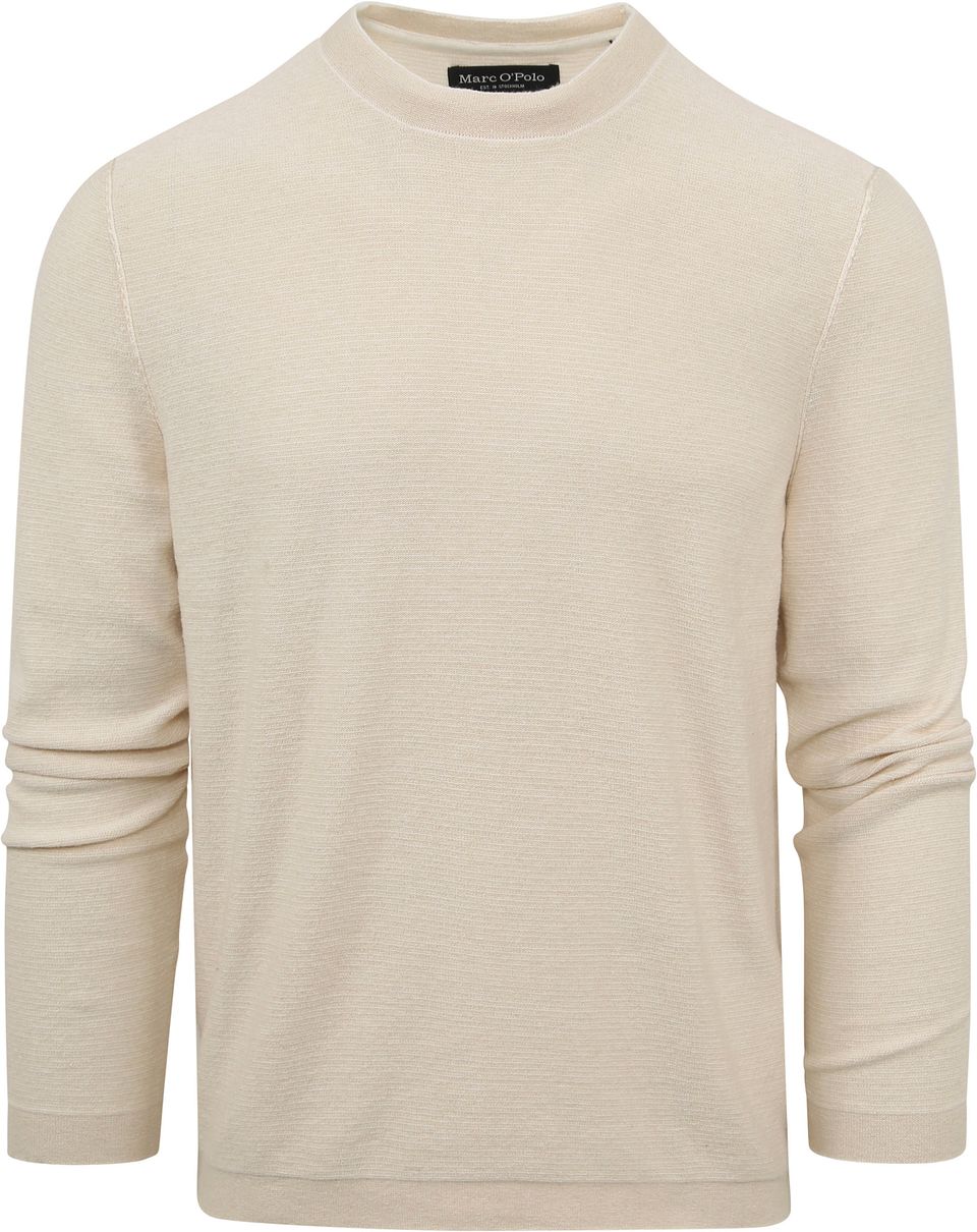 Tröja Rundhalskrage Isabell Off-White Storlek