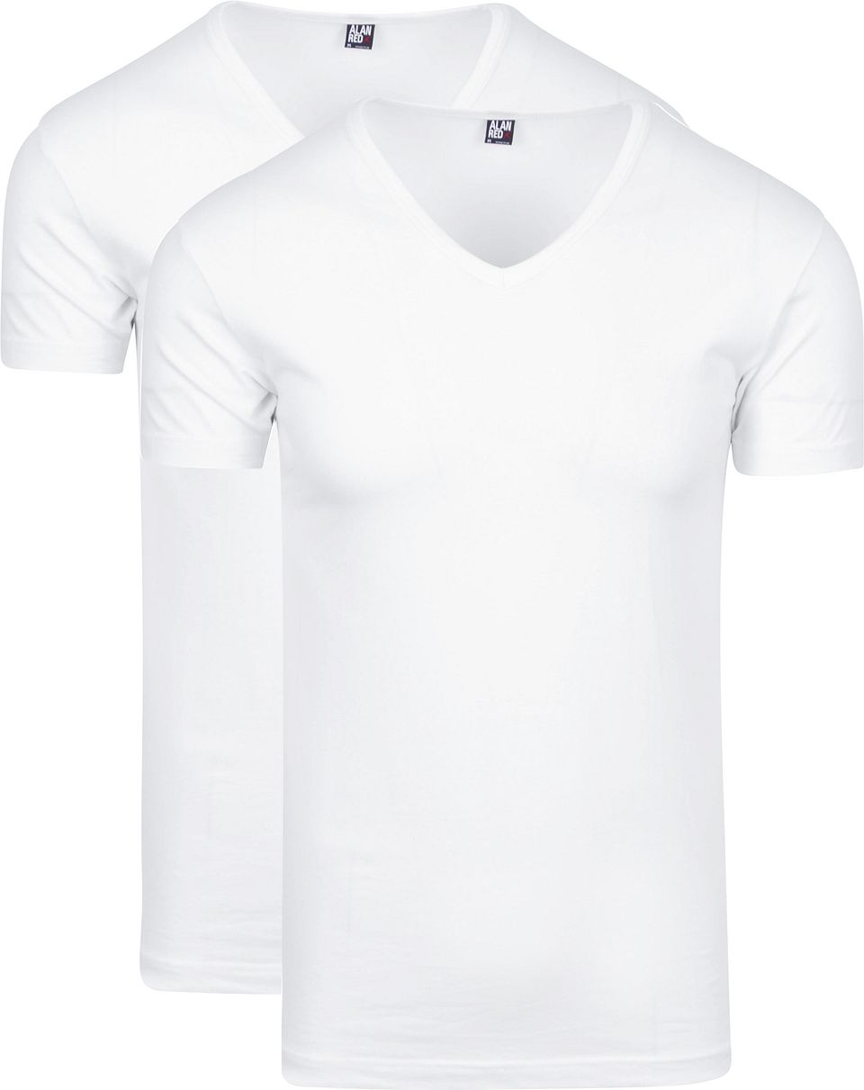 Oklahoma T-shirt Stretch (2-pack) Vit Storlek