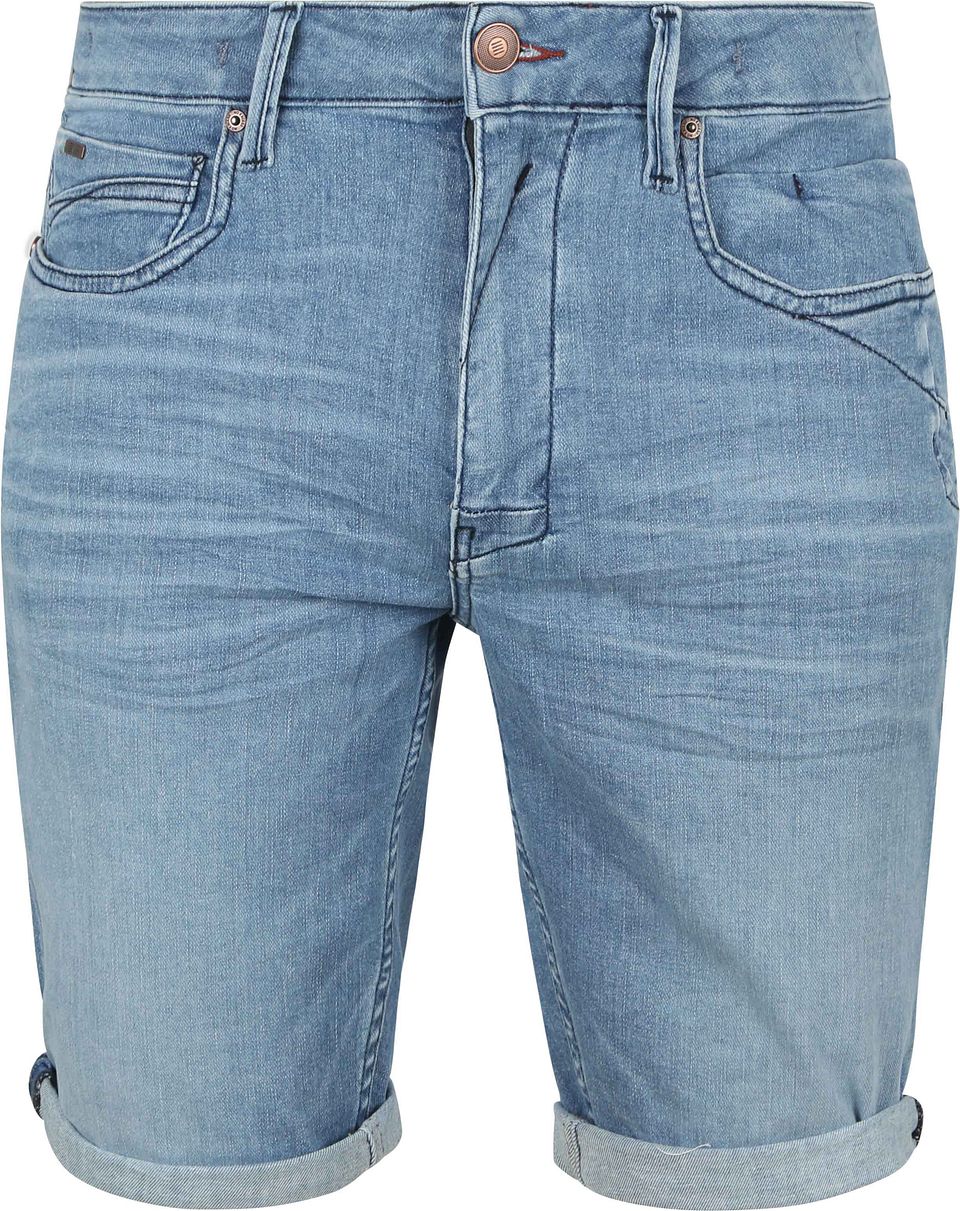 Jeansshorts Stretch Bleach Blå Storlek