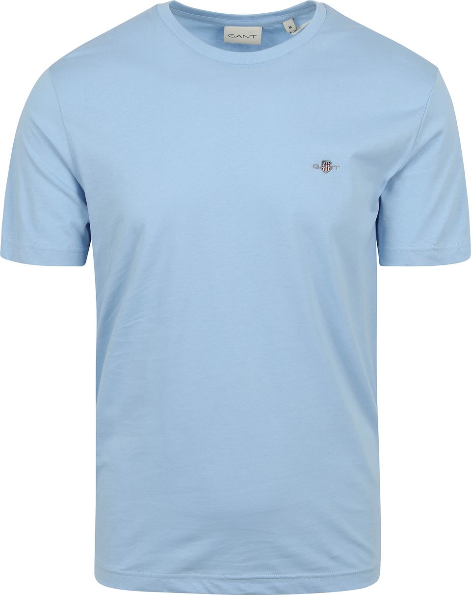 Shield Logo T-shirt Ljusblå Blå Storlek